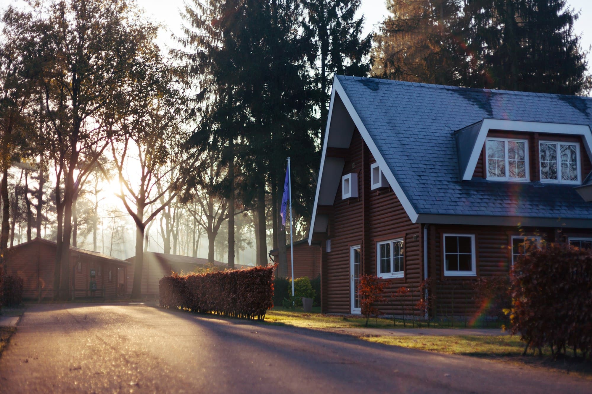 Woning in de avondzon